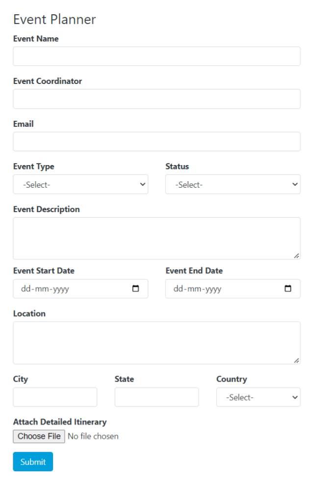 eForm Example – eForm – An Omani Company Online Form Builder for Data ...