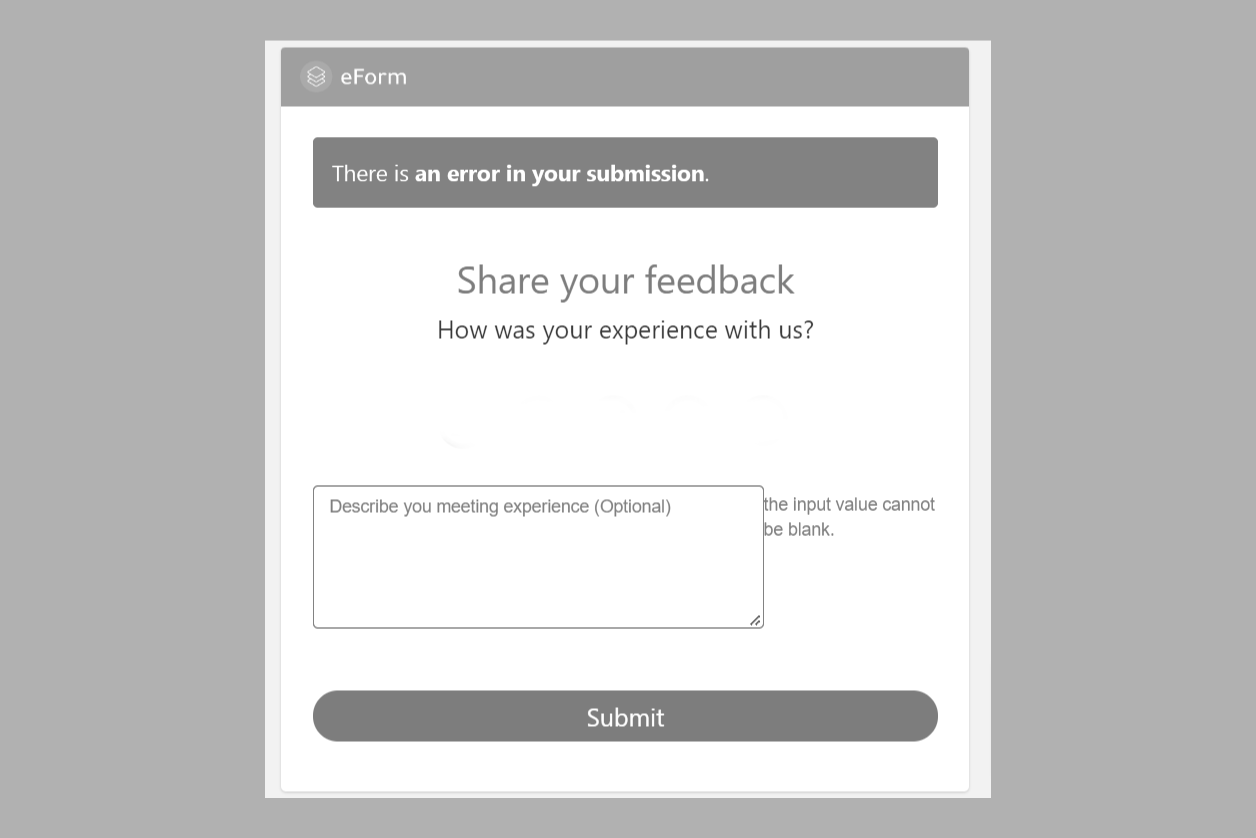 eForm-features-validation